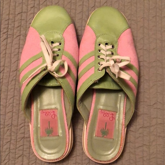 Lilly Pulitzer slip on lace up sneakers - Picture 4 of 8